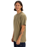 The Quiksilver Mens Slub Roundneck T-Shirt in Aloe