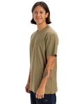 The Quiksilver Mens Slub Roundneck T-Shirt in Aloe