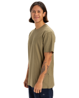 The Quiksilver Mens Slub Roundneck T-Shirt in Aloe