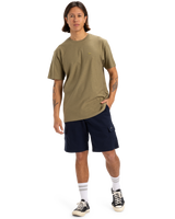 The Quiksilver Mens Slub Roundneck T-Shirt in Aloe