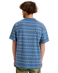 The Quiksilver Mens Tilebloom T-Shirt in Vintage Indigo