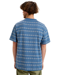 The Quiksilver Mens Tilebloom T-Shirt in Vintage Indigo