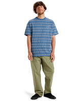 The Quiksilver Mens Tilebloom T-Shirt in Vintage Indigo