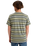 The Quiksilver Mens Tengha Stripe T-Shirt in Aloe Tengha