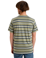 The Quiksilver Mens Tengha Stripe T-Shirt in Aloe Tengha