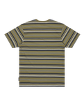 The Quiksilver Mens Tengha Stripe T-Shirt in Aloe Tengha