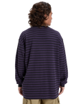 The Quiksilver Mens Mercury Old Hoops Long Sleeve T-Shirt in Purple Velvet
