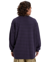 The Quiksilver Mens Mercury Old Hoops Long Sleeve T-Shirt in Purple Velvet
