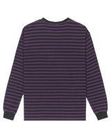 The Quiksilver Mens Mercury Old Hoops Long Sleeve T-Shirt in Purple Velvet