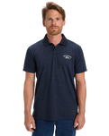 The Quiksilver Mens Stretch Polo Shirt in Dark Navy