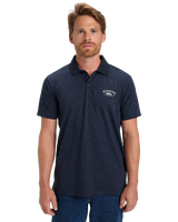 The Quiksilver Mens Stretch Polo Shirt in Dark Navy
