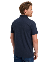 The Quiksilver Mens Stretch Polo Shirt in Dark Navy