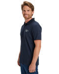 The Quiksilver Mens Stretch Polo Shirt in Dark Navy