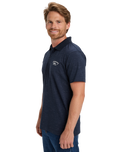 The Quiksilver Mens Stretch Polo Shirt in Dark Navy