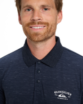 The Quiksilver Mens Stretch Polo Shirt in Dark Navy