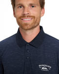 The Quiksilver Mens Stretch Polo Shirt in Dark Navy
