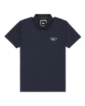The Quiksilver Mens Stretch Polo Shirt in Dark Navy