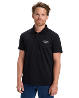 The Quiksilver Mens Stretch Polo Shirt in Black