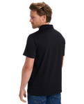 The Quiksilver Mens Stretch Polo Shirt in Black