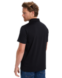 The Quiksilver Mens Stretch Polo Shirt in Black