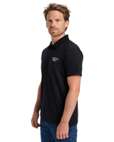 The Quiksilver Mens Stretch Polo Shirt in Black