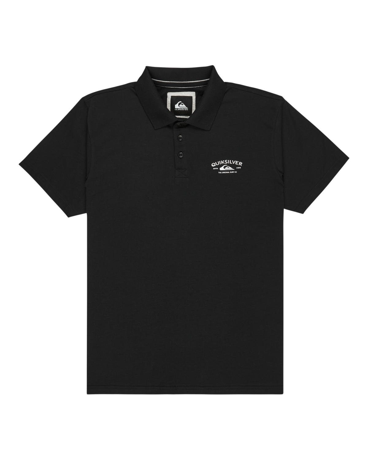 The Quiksilver Mens Stretch Polo Shirt in Black