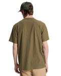 The Quiksilver Mens Slub Roundneck T-Shirt in Grape Leaf
