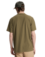 The Quiksilver Mens Slub Roundneck T-Shirt in Grape Leaf