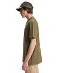 The Quiksilver Mens Slub Roundneck T-Shirt in Grape Leaf