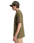 The Quiksilver Mens Slub Roundneck T-Shirt in Grape Leaf