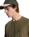 The Quiksilver Mens Slub Roundneck T-Shirt in Grape Leaf