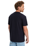 The Quiksilver Mens Slub Roundneck T-Shirt in Dark Navy
