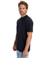 The Quiksilver Mens Slub Roundneck T-Shirt in Dark Navy