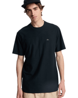 The Quiksilver Mens Slub Roundneck T-Shirt in Black