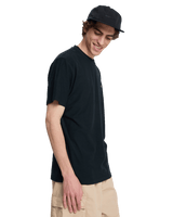 The Quiksilver Mens Slub Roundneck T-Shirt in Black