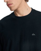 The Quiksilver Mens Slub Roundneck T-Shirt in Black