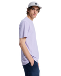 The Quiksilver Mens Slub Roundneck T-Shirt in Orchid Petal