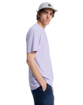 The Quiksilver Mens Slub Roundneck T-Shirt in Orchid Petal