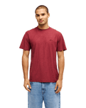 The Quiksilver Mens Slub Roundneck T-Shirt in Oxblood Red