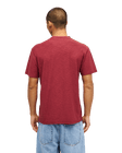 The Quiksilver Mens Slub Roundneck T-Shirt in Oxblood Red