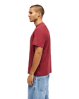 The Quiksilver Mens Slub Roundneck T-Shirt in Oxblood Red