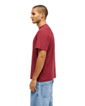 The Quiksilver Mens Slub Roundneck T-Shirt in Oxblood Red