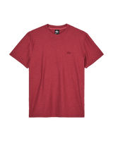 The Quiksilver Mens Slub Roundneck T-Shirt in Oxblood Red