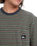 The Quiksilver Mens Onyx Stripe T-Shirt in Fallen Rock Onyx Stripe