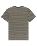 The Quiksilver Mens Onyx Stripe T-Shirt in Fallen Rock Onyx Stripe
