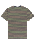 The Quiksilver Mens Onyx Stripe T-Shirt in Fallen Rock Onyx Stripe