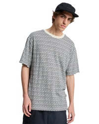 Okano T-Shirt in Bone White Horizons Horizontal