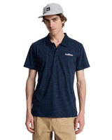 The Quiksilver Mens Stretch Polo Shirt in Dark Navy