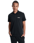 The Quiksilver Mens Stretch Polo Shirt in Black
