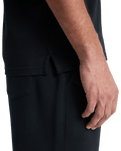 The Quiksilver Mens Stretch Polo Shirt in Black